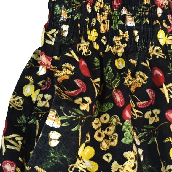 VTG 90s Chef Wear Pasta Italian Made in USA Baggy Elastic Waist Hippie Pants XS - Picture 5 of 13